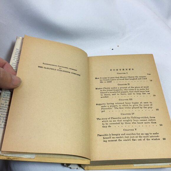 Pinocchio by D. Collodi-Illustrated - 1924 Pictorial Hardcover, Antique HC/DJ - Picture 10 of 12